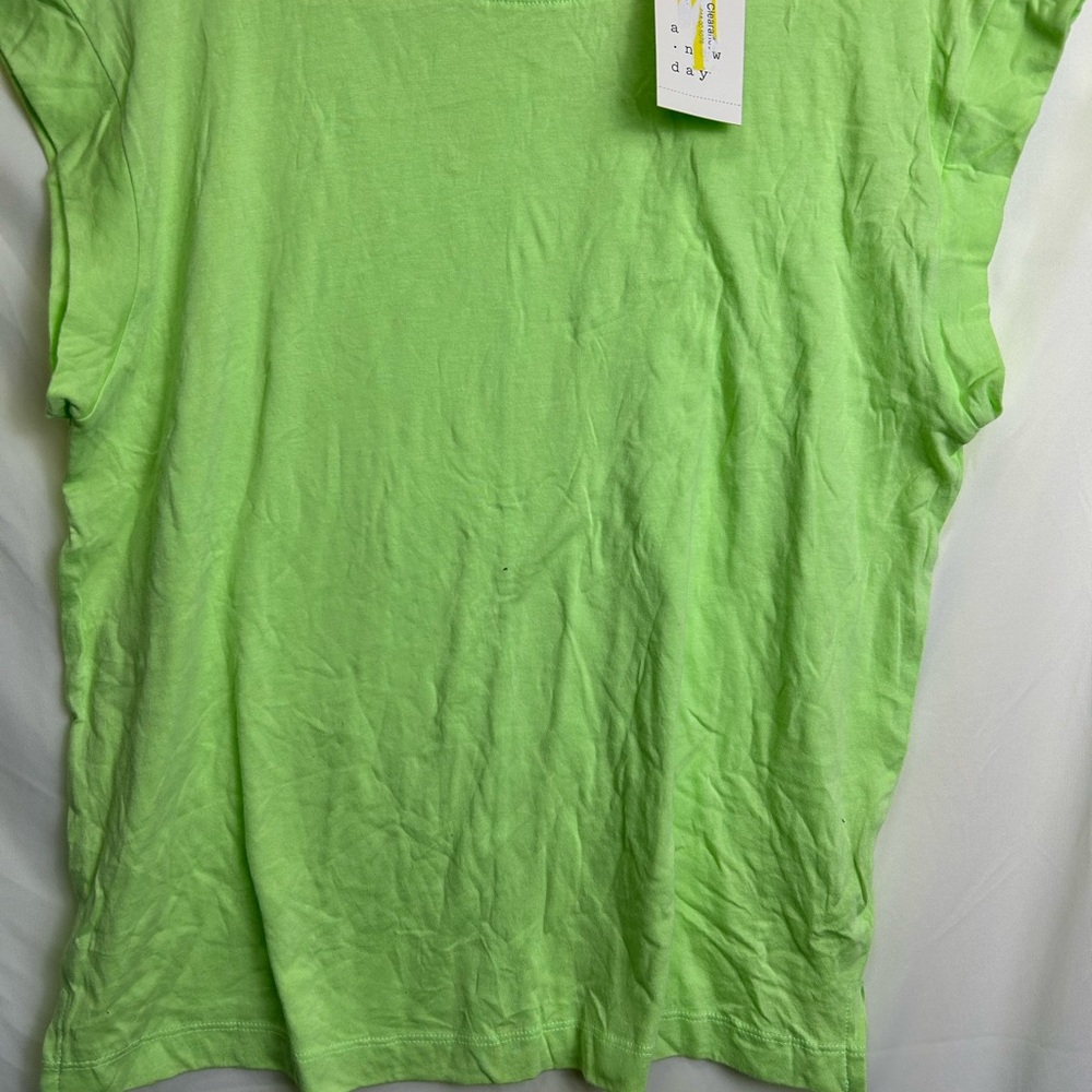 a new day Bright Green Muscle Tee